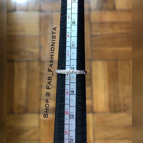 Sterling Silver Stacking Ring with Stars size 8 - Picture 6 of 7